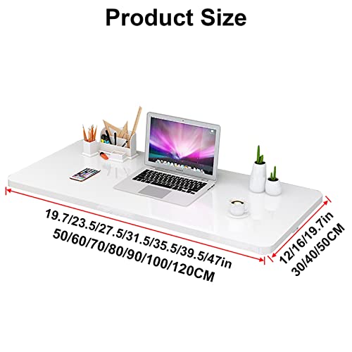 Fold Wall Mounted Table Folding Workbench Length, Laundry Folding Table, Stable Sturdy Heavy Duty Wall Table For Kitchen/Laundry Room&Restaurant ( Color : Yellow , Size : 80*30cm (31.5*12in) )