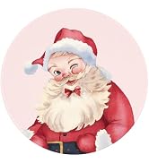 DSHFG Mouse Pad Christmas Coquette Pink Bow Santa Claus Mouse Pad, Cute Pink Non-Slip Rubber Base...