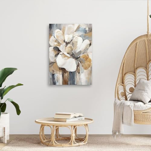 Póster floral abstracto moderno de 50x70 cm para decoración de pared en dormitorio y salón 3