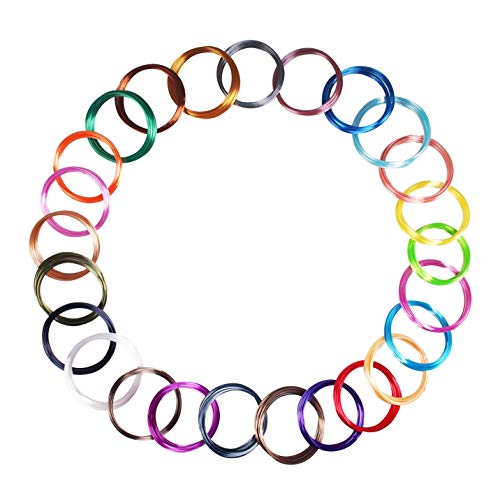 Image of 25 Colors Silk Shiny PLA Filament Sample Pack, Each Color 4 Meter Length, Total 100m 3D Printer 3D Pen Material Refill, with Extra 2 Finger Caps by MIKA3D