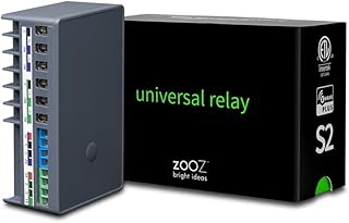 Zooz 700 Series Z-Wave Relay ZEN17 for Awnings, Garage Doors, Sprinklers, and More | 2 x NO-C-NC Relays (20A, 10A) | Signal Repeater | Hub Required (Compatible with Z-Box, SmartThings and Hubitat)