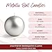 Biedermann & Sons Silver Ball Candles (Set of 12), Unscented Metallic Spheres, 1.5 Inch Small Rounds, Approx 2 Hour Burn, for Weddings Parties and Table Decor