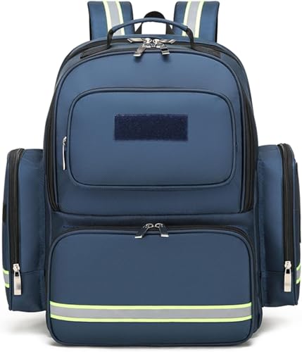 Notfallrucksack Leer Rettungstasche, Rucksack für Erste Hilfe, First Responder Storage Survival Trauma Notfallrucksack Notfall-Kits Storage Bag für Wandern im Freien Reisen Camping Kindertagesstätte(B