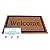 BIRDROCK HOME Welcome Door Mat - Decorative Entry Rug - Outdoor Durable Floor Doormats for Front Door, Entrance, or Cabin - Heavy Duty, Natural Coir for Muddy Feet - 24 x 36 Inch - Vinyl - Oversized