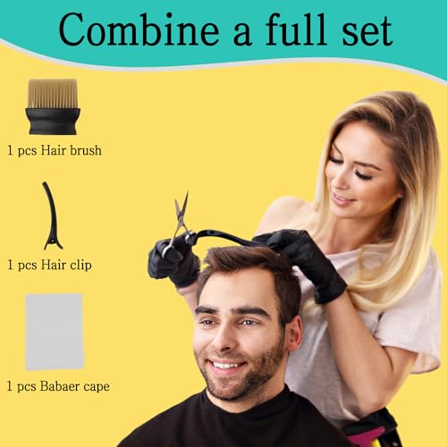 woniutch Professional Barber Cape with Neck Duster Brush and Hair clip; Hair Cutting Cape and Salon Cape for Men and Women - Thumbnail 6