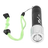 eecoo Buceo Linterna, Linterna a Prueba de Agua 6000LM, luz de Relleno para fotografía subacuática 100M con 3 Modos de iluminación Ajustables para Buceo, montañismo, Aventura, Camping