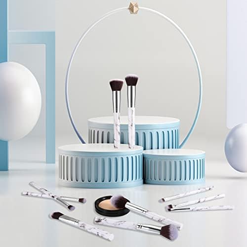 Makeup Brushes, Start Makers 10Pcs Marble Makeup Brush Set Foundation Powder Blush Blending Eyeshadow Brushes Sets