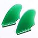 Fins surfen Twin Fin Handmade Fiberglas Flossen Surfbrett Surf Zukunft Flossen for das Surfen Kapitän Ende Surfen Zwecke (Color : K1 Green)