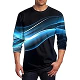 Ropa De Hombre Camiseta Manga Larga Chilaba Hombre Camiseta Térmica Niño Chaleco Hombre Casual Prendas De Natal Ropa Trabajador Camiseta Gym Camisetas De Hombre Manga Larga Turquesa L