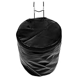 Cabilock Faltbarer Fahrradkorb aus Wasserdichtem Canvas mit Reißverschlussdeckel Tiefer Abnehmbarer Frontkorb für Gemüseernte und Elektroroller mit Reflektierenden Streifen