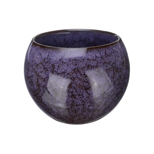 sourcing map Handmade Tea Bowls 150ml / 5oz Kiln Change Chinese Japanese Teacup Ceramic Gong Fu Tea Set for Office Home Gifts, Purple