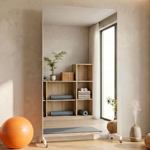 Brisafe �ړ����X�|�[�c�~���[ �y�z���C�g�{�[�h�t���z �L���X�^�[�t�� ��100×����180cm �p�� ����^ �X�|�[�c���b�X�� �_���X���b�X�� �S���t �t�B�b�g�l�X�t�H�[���m�F ���K �s���e�B�X �t���_���X �g���[�j���O �w�Z �{�� ���� �X�^�W�I