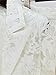 platlogy Women's Designer Runway Fashion Suit Set Single Button Guipure Lace Blazer Pencil Pants Suit 2pcs for Party Wedding White