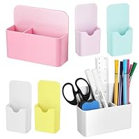 6 Stück Magnetischer Stiftehalter, Stifthalter Magnetisch, Magnet Ablage Whiteboard Stifthalter Zubehör, Magnetisch Markerhalterung Aufbewahrungsbox für Schule, Büro, Kühlschrank (Mehrfarbig)