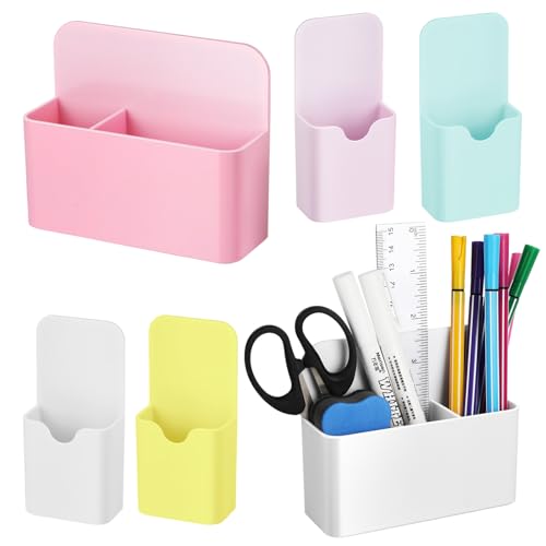 6 Stück Magnetischer Stiftehalter Stifthalter Magnetisch Magnet Ablage Whiteboard Stifthalter Zubehör Magnetisch Markerhalterung Aufbewahrungsbox für Schule Büro Kühlschrank (Mehrfarbig)