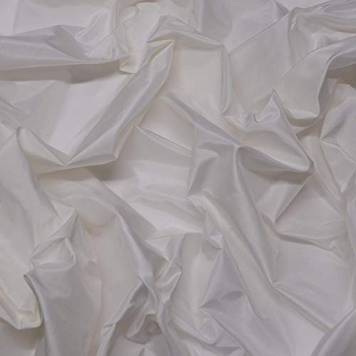 White Silk Taffeta, 54 Inch Wide