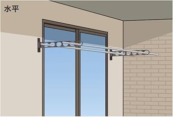 Amazon | 川口技研 アルミダイカスト 窓壁用物干し ホスクリーン