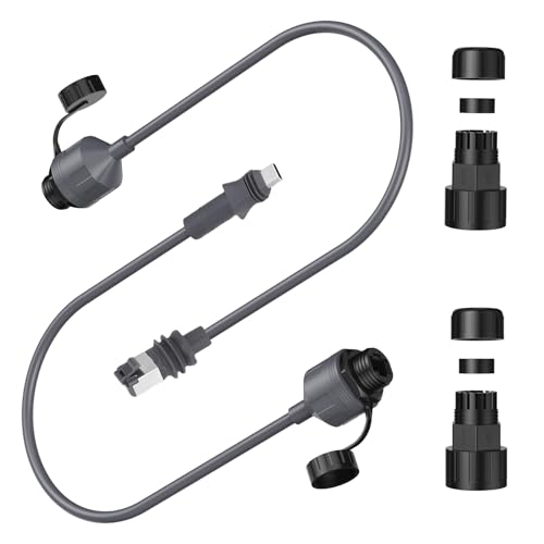 Adaptador SPX a RJ45 Ethernet, cable con conector 24AWG para empresa, tasa de transferencia 1200 Mbps, índice IP68 miniatura 6