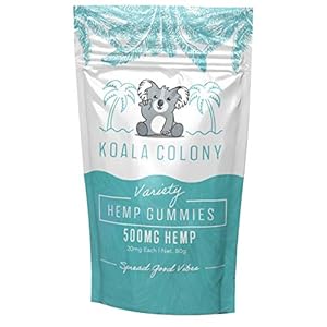 Koala Colony Hemp Gummies – 500mg Natural Hemp Extract – Original Variety Flavor – Hemp-Infused Gummies for Stress, Anxiety, and Pain Relief