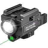 AYIN Tactical Pistol Light Combo 800 Lumen, Quick Disconnect, USB Rechargeable Tactical Rail Mounted Flashlight, Mounting Hardware, Battery and Charger Included