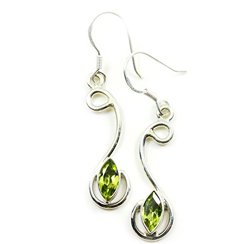 Boucles d'oreilles marquise argent sterling fait main