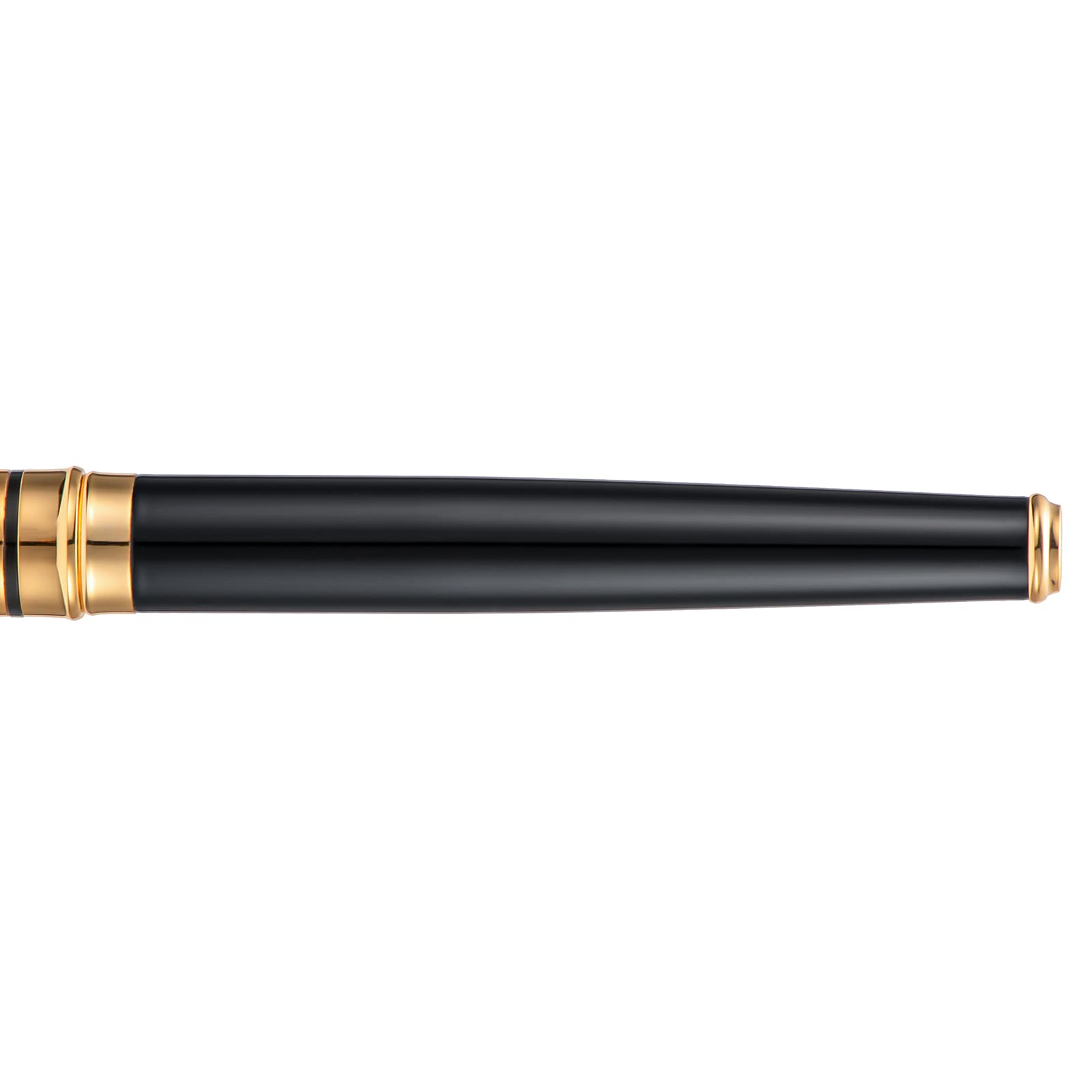 Duke Stylo Plume Interchangeable Medium Et Fude Nib - Stylo Calligraphie Avec Étui Cuir Noir Pour Écriture, Signature Et Dessin