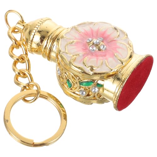 Mobestech Frasco de Perfume Recargable de Vidrio y Aleación de Zinc 3 Ml Mini Portátil para Viaje Estilo Oriente Medio Hermético para Fragancias y Aceites Esenciales