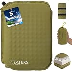 ATEPA – ATEPA Sitzkissen Outdoor, Aufblasbares Sitzkissen, Oliv