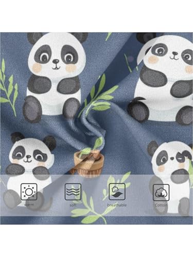 ZZKKO Cute Little Panda Girls Underwear Toddler Panties for Girls Comfort Brief Size 2-8T3