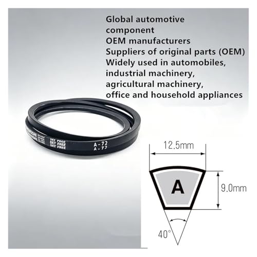 Courroie de transmission robuste trapézoïdale A-184 unitaire