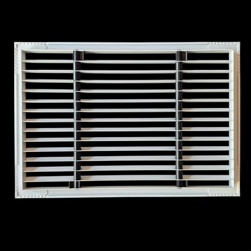 Image of Premium Central air Conditioning Grille- Linear Bar Grilles - Aluminium Powder Coated Grill, Ventilation Grill, Home Grill, ac Jali, Grill for Wall, Sidewall and Ceiling (12 inch * 8 inch)