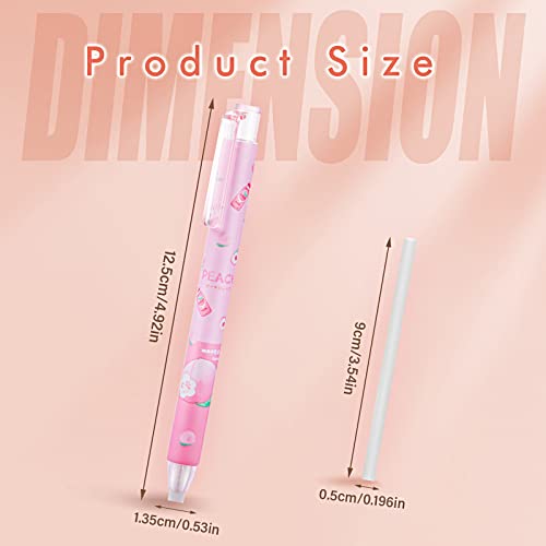 Tiesome Retractable Eraser, 4 Pcs Push Eraser With 10 Spare Refill Push-Pull Pencil Eraser Pen-Style Erasers For Writing Drawing Office School Supplies #TOP6
