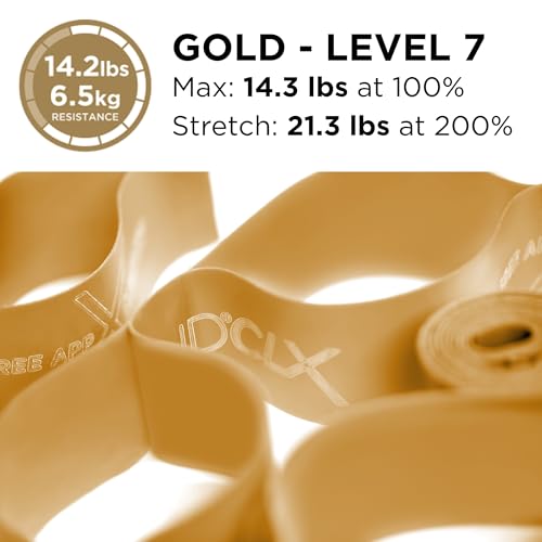 Image of THERABAND CLX Resistance Band with Loops, 5 Feet, Silver, Super Heavy, Non-Latex, Elastic Band for Exercise, Mobility & Rehab, Stretching, Home Workouts, Color-Coded for Easy Resistance Levels