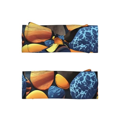 Yellow pebbles Baby Bow Headband. Comfortable baby headband, suitable for daily wear and photo props.2