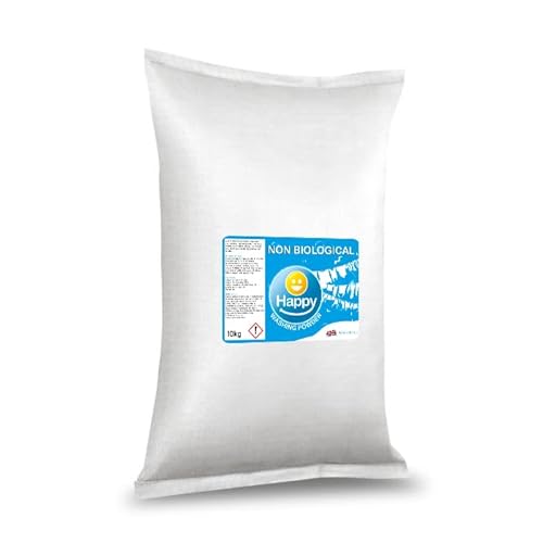 Happy Non-Biological Laundry Powder 10kg Sack - Household Cleaning Supplies