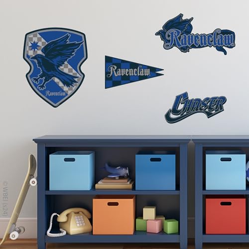 Harry Potter Wall Sticker – Ravenclaw House Pride Decal Set Wizarding World Art (60cm Width x 30cm Height)