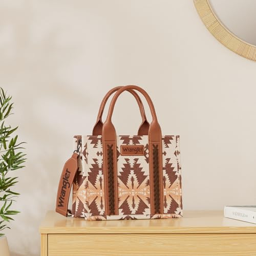 Image of Wrangler Aztec Tote Bag for Women Boho Shoulder Purses and Handbags