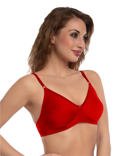 Image of Daisy DEE Women's Cotton Seamless Wire-Free Bra | Lightly-Padded | Full Coverage Everyday Bra | Comfortable Fit for T-Shirts Bra - NLPZ