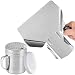 Popcorn Scoop and Dredge Bundle - Metal Popcorn Scooper - French Fry Scoop - w/ 2 Funny CUSINIUM Coasters and Cool Ebook