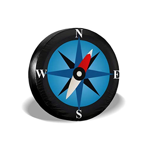 Bwbfvpw Spare Tire Cover Compass Universal Waterproof Wheel Cover For Rv Suv Trailer Fit 27.5-29.5 Inches Tire Diameters #TOP9