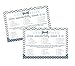 Bow Tie Baby Shower Games Candy Bar Guessing (Set of 25 Cards)