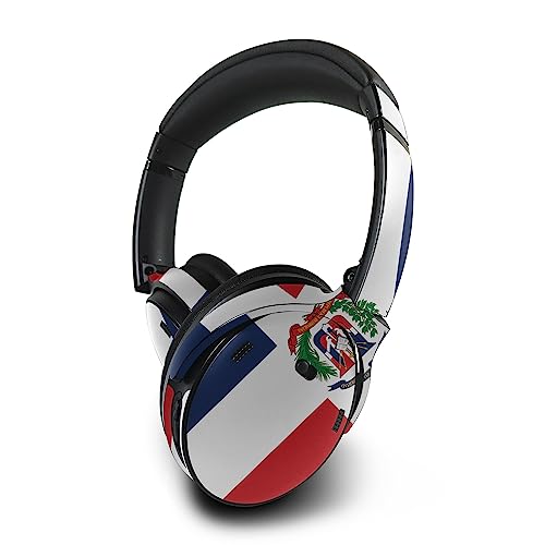 Image of MightySkins Skin Compatible with Bose QuietComfort 45 Headphones - Dominican Flag | Protective, Durable, and Unique Vinyl Decal wrap Cover | Easy to Apply, Remove, and Change Styles | Made in The USA