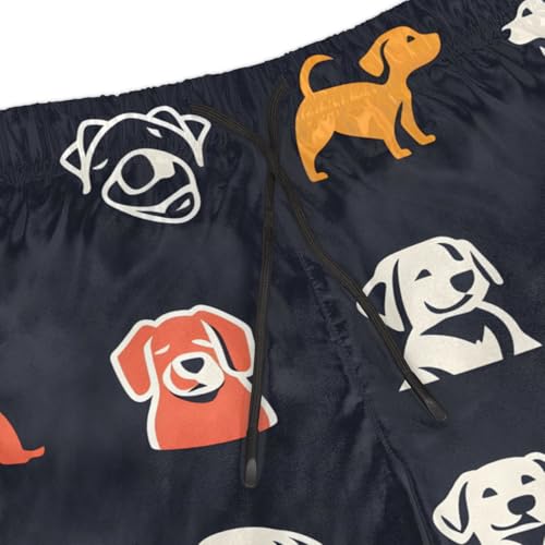 Men's Swim Trunks Size S Quirky Dog with Mesh Lining Soft Breathable Quick Dry Beach Shorts4
