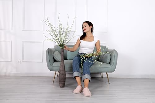 Image of Leewadee Decorative Tall Floor Vase for Living Room Decor, 26 inches, Brown, Resin