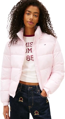 Tommy Jeans Donna Piumino Essential Lucido, Rosa (Light Pink), M