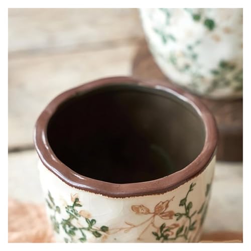 Pots de fleurs en céramique pour succulentes, solution drainage et décoration verte - 7