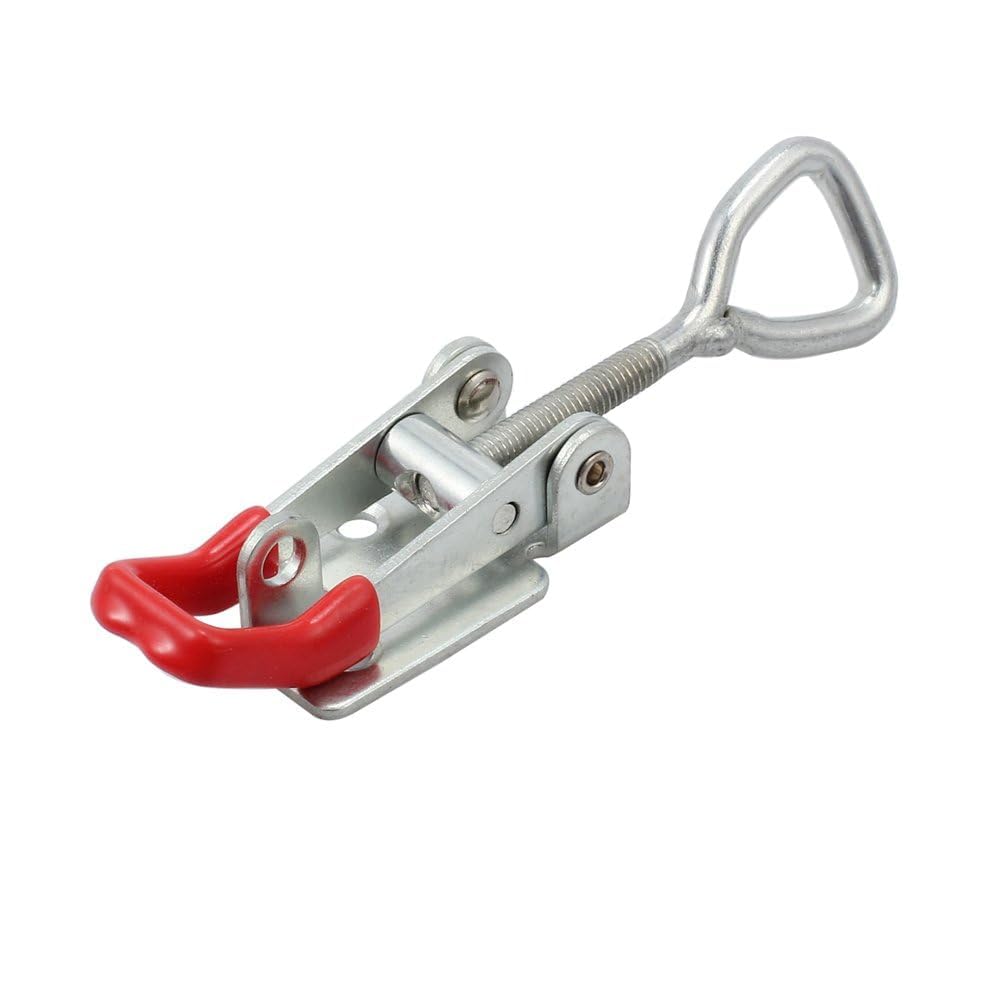 TANiCE 4 PCs Abrazadera de Palanca Ajustable Cierre de Palanca Aleación de Zinc Abrazadera Palanca Pestillo para Cajas de Herramientas, Puerta, Baúl, Gabinete, Armario
