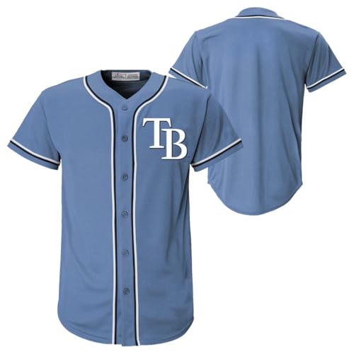 Tampa Bay Rays MLB �L�b�Y ���[�X 4-18 ���C�g�u���[ �`�[���J���[ ��֎h�J���S �x�[�X�{�[���t�@�b�V�����W���[�W, ���C�g�u���[, 6-7