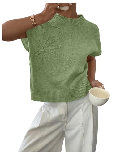 Image of SOLY HUX Women's Short Sleeve Business Casual Sweater