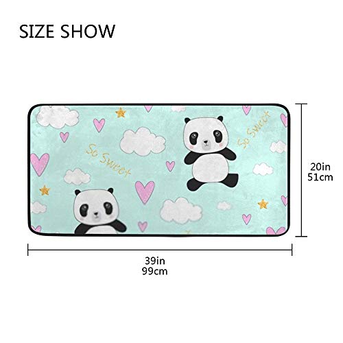 Tapis de cuisine antidérapant super confortable design panda